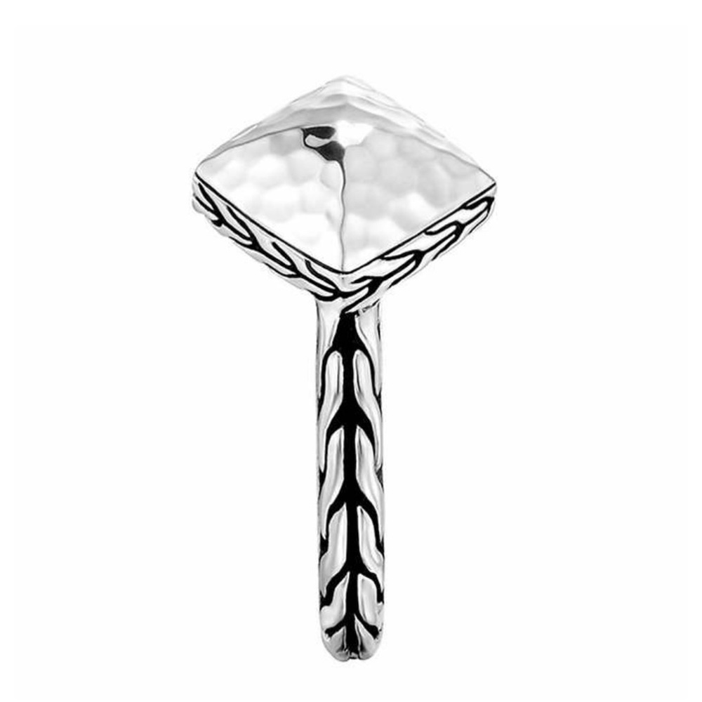 John Hardy Sterling Silver Classic Chain Hammered Ring Size 7 - Picture 3 of 7